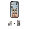 MARSİLYAN™- Galaxy S24 Kılıf Siluet Modern Özel Seri - Siyah Bilvis Hayalet Cam Ekran Koruyucu + Bilvis Titan Kamera Lens - DNMR