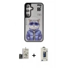 MARSİLYAN™- Galaxy S24 Kılıf Siluet Modern Özel Seri - Siyah Bilvis Hayalet Cam Ekran Koruyucu + Bilvis Titan Kamera Lens - GD