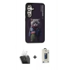 MARSİLYAN™- Galaxy S24 Kılıf Siluet Modern Özel Seri - Siyah Bilvis Hayalet Cam Ekran Koruyucu + Kamera Lens Koruma Cam - SF