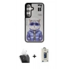 MARSİLYAN™- Galaxy S24 Kılıf Siluet Modern Özel Seri - Siyah Bilvis Hayalet Cam Ekran Koruyucu + Kamera Lens Koruma Cam - SF