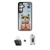 MARSİLYAN™- Galaxy S24 Kılıf Siluet Modern Özel Seri - Siyah Bilvis Hayalet Cam Ekran Koruyucu + Kamera Lens Koruma Cam - SF
