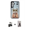 MARSİLYAN™- Galaxy S24 Kılıf Siluet Modern Özel Seri - Siyah Bilvis Hayalet Cam Ekran Koruyucu + PVD Metal Kamera Lens - SH
