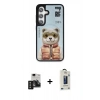 MARSİLYAN™- Galaxy S24 Kılıf Siluet Modern Özel Seri - Siyah Bilvis Hayalet Cam Ekran Koruyucu + PVD Metal Kamera Lens - SH
