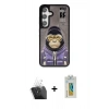 MARSİLYAN™- Galaxy S24 Kılıf Siluet Modern Özel Seri - Siyah Polymer Nano Ekran Koruyucu + Kamera Lens Koruma Cam - SF