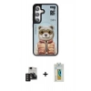MARSİLYAN™- Galaxy S24 Kılıf Siluet Modern Özel Seri - Siyah Polymer Nano Ekran Koruyucu + PVD Metal Kamera Lens - TNGI