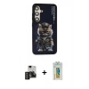MARSİLYAN™- Galaxy S24 Kılıf Siluet Modern Özel Seri - Siyah Polymer Nano Ekran Koruyucu + PVD Metal Kamera Lens - TNGI