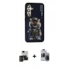 MARSİLYAN™- Galaxy S24 Kılıf Siluet Modern Özel Seri - Siyah Vanessa Magic Hayalet Cam + PVD Metal Kamera Lens - DNMR