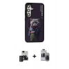 MARSİLYAN™- Galaxy S24 Kılıf Siluet Modern Özel Seri - Siyah Vanessa Magic Hayalet Cam + PVD Metal Kamera Lens - DNMR