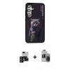 MARSİLYAN™- Galaxy S24 Kılıf Siluet Modern Özel Seri - Siyah Vanessa Magic Hayalet Cam + Siyah PVD Metal Kamera Lens