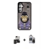 MARSİLYAN™- Galaxy S24 Kılıf Siluet Modern Özel Seri - Siyah Vanessa Magic Hayalet Cam + PVD Metal Kamera Lens - TNGI