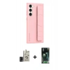 MARSİLYAN™- Galaxy S24 Kılıf Vadi Asil Serisi - Şeffaf 360 Full Body Arka Koruyucu + Bilvis Titan Kamera Lens - SH
