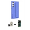 MARSİLYAN™- Galaxy S24 Kılıf Vadi Asil Serisi - Şeffaf 360 Full Body Arka Koruyucu + Bilvis Titan Kamera Lens - SH