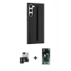 MARSİLYAN™- Galaxy S24 Kılıf Vadi Asil Serisi - Siyah 360 Mat Full Body Arka Koruyucu + PVD Metal Kamera Lens - DNMR