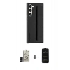 MARSİLYAN™- Galaxy S24 Kılıf Vadi Asil Serisi - Siyah 6D Antistatik Mat Seramik Hayalet Nano Ekran Koruyucu + Bilvis Titan Kamera Lens - SH