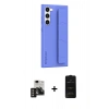 MARSİLYAN™- Galaxy S24 Kılıf Vadi Asil Serisi - Siyah 6D Antistatik Mat Seramik Hayalet Nano Ekran Koruyucu + PVD Metal Kamera Lens - GD