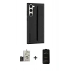 MARSİLYAN™- Galaxy S24 Kılıf Vadi Asil Serisi - Siyah 6D Antistatik Mat Seramik Hayalet Nano Ekran Koruyucu + Bilvis Titan Kamera Lens - GD