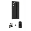 MARSİLYAN™- Galaxy S24 Kılıf Vadi Asil Serisi - Siyah 6D Antistatik Mat Seramik Hayalet Nano Ekran Koruyucu + PVD Metal Kamera Lens - GD