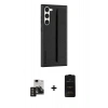 MARSİLYAN™- Galaxy S24 Kılıf Vadi Asil Serisi - Siyah 6D Antistatik Mat Seramik Hayalet Nano Ekran Koruyucu + PVD Metal Kamera Lens - TNGI
