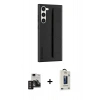 MARSİLYAN™- Galaxy S24 Kılıf Vadi Asil Serisi - Siyah Bilvis Hayalet Cam Ekran Koruyucu + PVD Metal Kamera Lens - DNMR