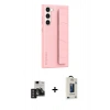 MARSİLYAN™- Galaxy S24 Kılıf Vadi Asil Serisi - Siyah Bilvis Hayalet Cam Ekran Koruyucu + PVD Metal Kamera Lens - DNMR