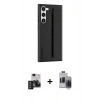 MARSİLYAN™- Galaxy S24 Kılıf Vadi Asil Serisi - Siyah Vanessa Magic Hayalet Cam + PVD Metal Kamera Lens - DNMR