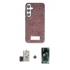 MARSİLYAN™- Galaxy S24 Kılıf Vadi Klasik Serisi - Şeffaf 360 Full Body Arka Koruyucu + Bilvis Titan Kamera Lens - TMGI