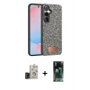 MARSİLYAN™- Galaxy S24 Kılıf Vadi Klasik Serisi - Şeffaf 360 Full Body Arka Koruyucu + Bilvis Titan Kamera Lens - TMGI