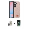 MARSİLYAN™- Galaxy S24 Kılıf Vadi Klasik Serisi - Şeffaf 360 Full Body Arka Koruyucu + Bilvis Titan Kamera Lens - SH