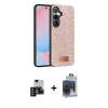 MARSİLYAN™- Galaxy S24 Kılıf Vadi Klasik Serisi - Siyah Vanessa Magic Cam + PVD Metal Kamera Lens - SH