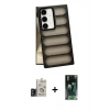 MARSİLYAN™- Galaxy S24 Kılıf Yadigar Doku Özel Seri - Siyah 360 Mat Full Body Arka Koruyucu + Bilvis Titan Kamera Lens - TMGI