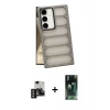 MARSİLYAN™- Galaxy S24 Kılıf Yadigar Doku Özel Seri - Siyah 360 Mat Full Body Arka Koruyucu + PVD Metal Kamera Lens - GD