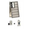 MARSİLYAN™- Galaxy S24 Kılıf Yadigar Doku Özel Seri - Siyah Bilvis Hayalet Cam Ekran Koruyucu + Bilvis Titan Kamera Lens - GD