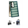 MARSİLYAN™- Galaxy S24 Kılıf Yadigar Doku Özel Seri - Siyah Vanessa Magic Cam + PVD Metal Kamera Lens - SH