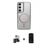 MARSİLYAN™- Galaxy S24 Kılıf Yadigar Klasik Özel Seri - Siyah 6D Antistatik Mat Seramik Hayalet Nano Ekran Koruyucu + PVD Metal Kamera Lens - DNMR