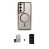 MARSİLYAN™- Galaxy S24 Kılıf Yadigar Klasik Özel Seri - Siyah 6D Antistatik Mat Seramik Hayalet Nano Ekran Koruyucu + Bilvis Titan Kamera Lens - GD