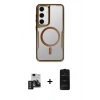 MARSİLYAN™- Galaxy S24 Kılıf Yadigar Klasik Özel Seri - Siyah 6D Antistatik Mat Seramik Hayalet Nano Ekran Koruyucu + PVD Metal Kamera Lens - DNMR