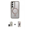 MARSİLYAN™- Galaxy S24 Kılıf Yadigar Klasik Özel Seri - Siyah Bilvis 3D Cam Ekran Koruyucu + Bilvis Titan Kamera Lens - DNMR