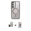 MARSİLYAN™- Galaxy S24 Kılıf Yadigar Klasik Özel Seri - Siyah Bilvis 3D Cam Ekran Koruyucu + Bilvis Titan Kamera Lens - GD