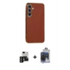 MARSİLYAN™- Galaxy S24 Kılıf Yankı Serisi - Siyah Vanessa Magic Cam + PVD Metal Kamera Lens - SH