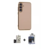 MARSİLYAN™- Galaxy S24 Kılıf Yankı Serisi - Siyah Vanessa Magic Cam + Bilvis Titan Kamera Lens - TMGI