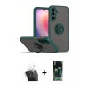 MARSİLYAN™- Galaxy S24 Kılıf Yörünge Çizgi - Şeffaf 360 Full Body Arka Koruyucu + Kamera Lens Koruma Cam - SF