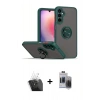 MARSİLYAN™- Galaxy S24 Kılıf Yörünge Çizgi - Siyah Vanessa Magic Hayalet Cam + Kamera Lens Koruma Cam - SF