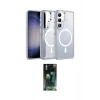 MARSİLYAN™- Galaxy S24 Kılıf Yörünge Klasik - Siyah 360 Mat Full Body Arka Koruyucu