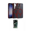 MARSİLYAN™- Galaxy S24 Kılıf Yörünge Klasik - Siyah 360 Mat Full Body Arka Koruyucu