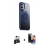MARSİLYAN™- Galaxy S24 Kılıf Zirve Çizgi Prime - Siyah 3D Antistatik Mat Seramik Nano Ekran Koruyucu + PVD Metal Kamera Lens - DNMR