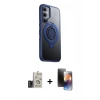 MARSİLYAN™- Galaxy S24 Kılıf Zirve Çizgi Prime - Siyah 3D Antistatik Mat Seramik Nano Ekran Koruyucu + Bilvis Titan Kamera Lens - TMGI