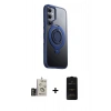 MARSİLYAN™- Galaxy S24 Kılıf Zirve Çizgi Prime - Siyah 6D Antistatik Mat Seramik Hayalet Nano Ekran Koruyucu + Bilvis Titan Kamera Lens - GD
