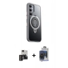 MARSİLYAN™- Galaxy S24 Kılıf Zirve Çizgi Prime - Siyah Vanessa Magic Cam + PVD Metal Kamera Lens - DNMR