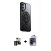 MARSİLYAN™- Galaxy S24 Kılıf Zirve Çizgi Prime - Siyah Vanessa Magic Cam + PVD Metal Kamera Lens - DNMR