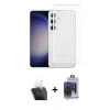 MARSİLYAN™- Galaxy S24 Kılıf Zirve Doku - Siyah Vanessa Magic Cam + Şeffaf Kamera Lens Koruma Cam